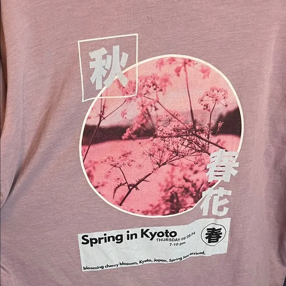 Urban Outfitters Pink Graphic Long Sleeve Tee - Picture 2 of 5